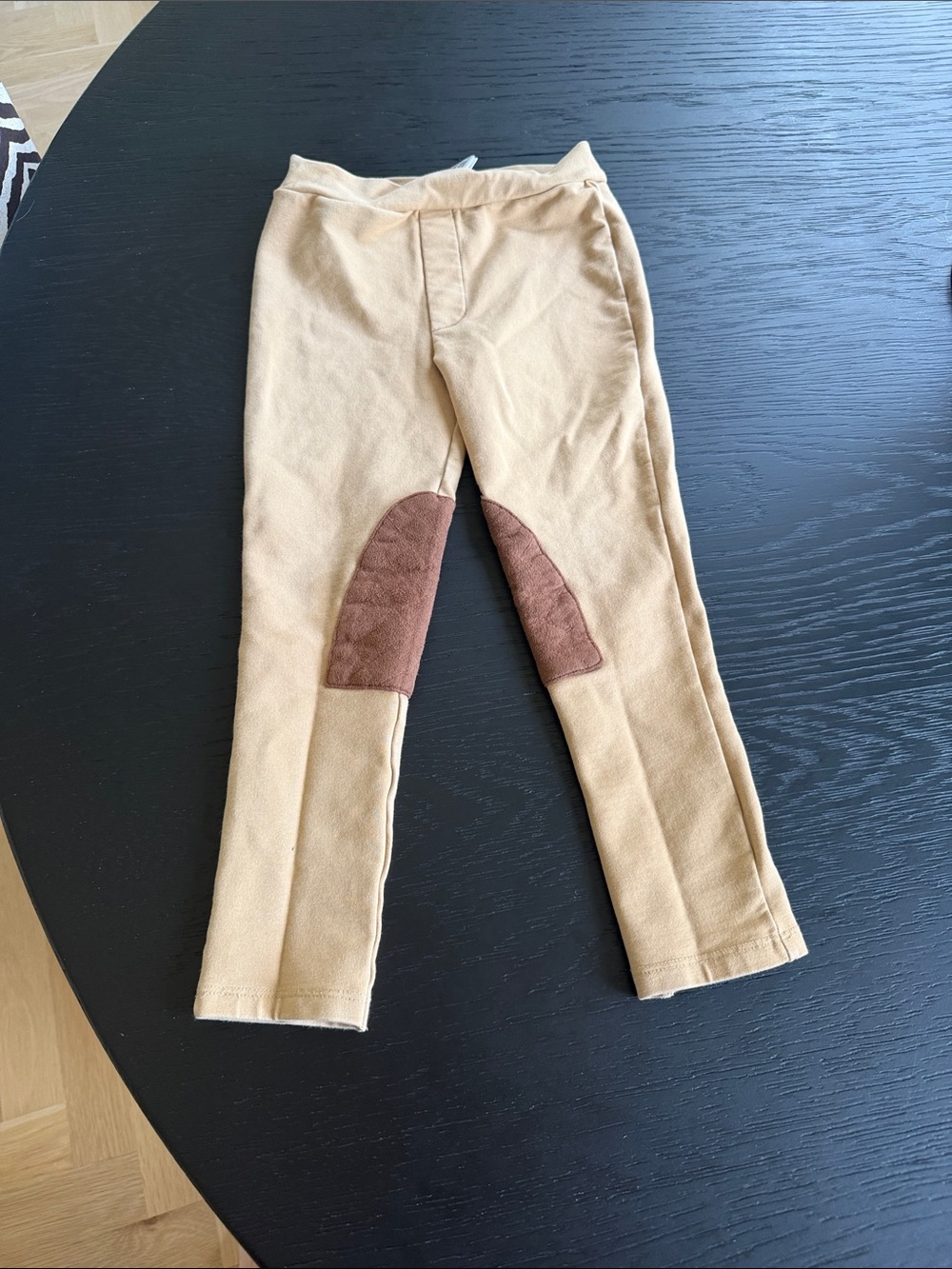 The Beaufort Bonnet Company Tan Equestrian Riding Pants Brown Knee Patches
